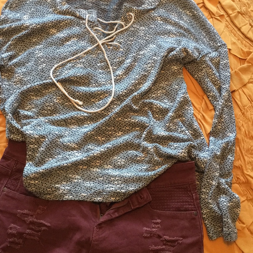 Splendid Grey marbled sweater